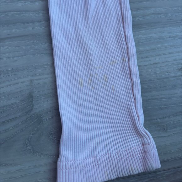 Banana Republic Pink Ribbed Collared Long Sleeve Top Women’s Small - Picture 5 of 6